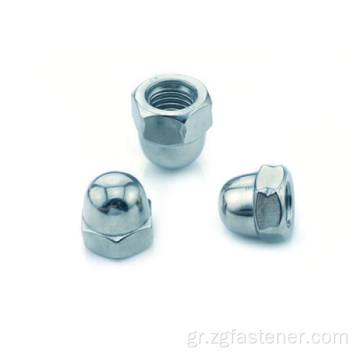 DIN1587 Blue White Zinc Acorn Hexagon Nuts M4M5M8M8